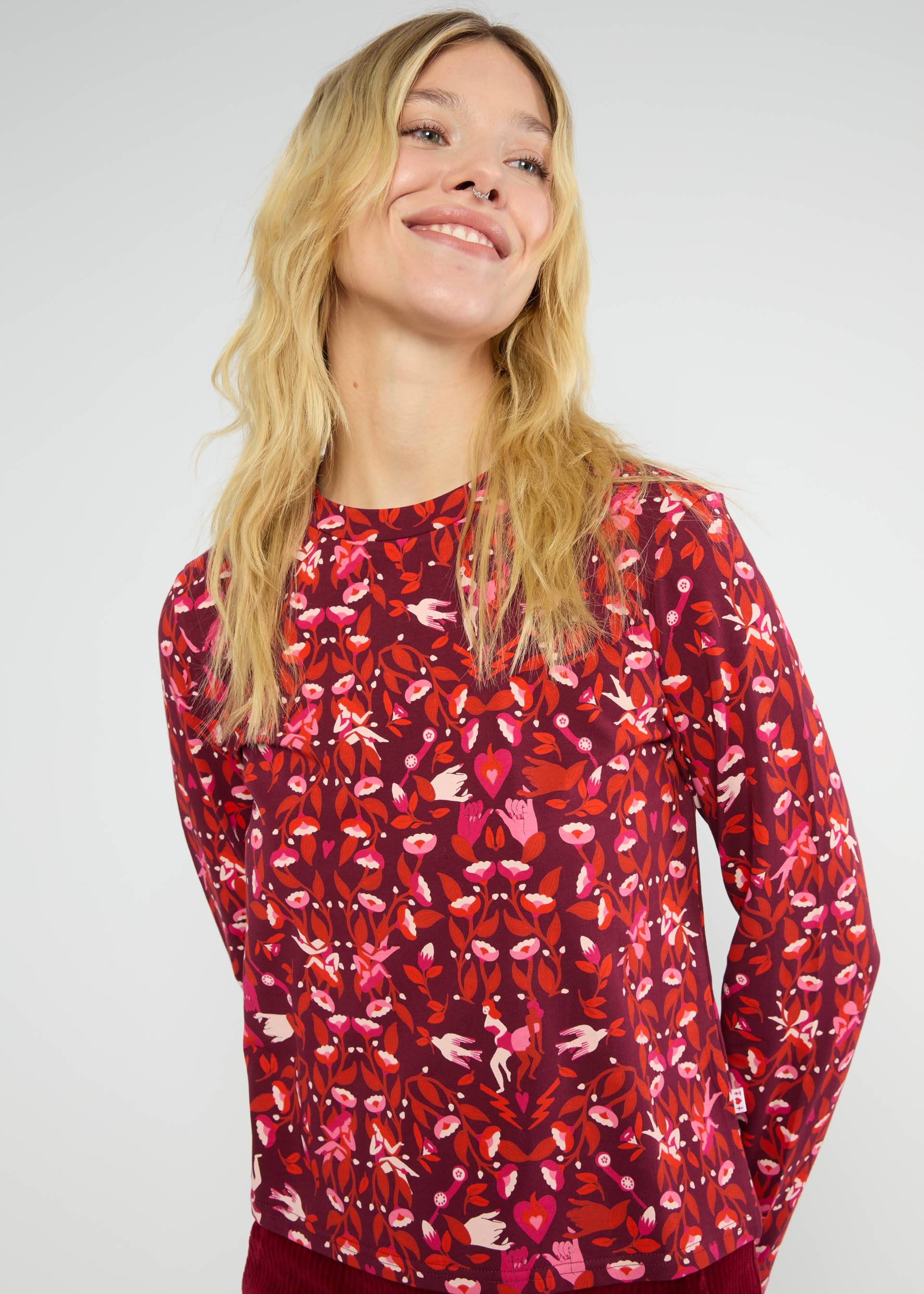 Longsleeve Radiant Rebels Crew, soul sisters, Shirts, Lila