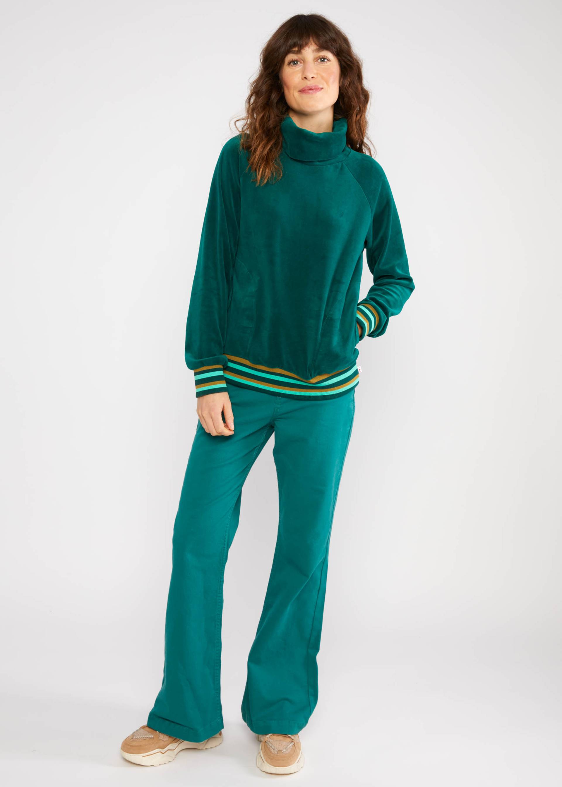 Sweatshirt Velvet Grand Mystic, fairytale waterlily green, Sweatshirts & Hoodies, Green