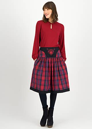 Longsleeve Oh my Knot, enchanted red, Blusen & Tuniken, Rot