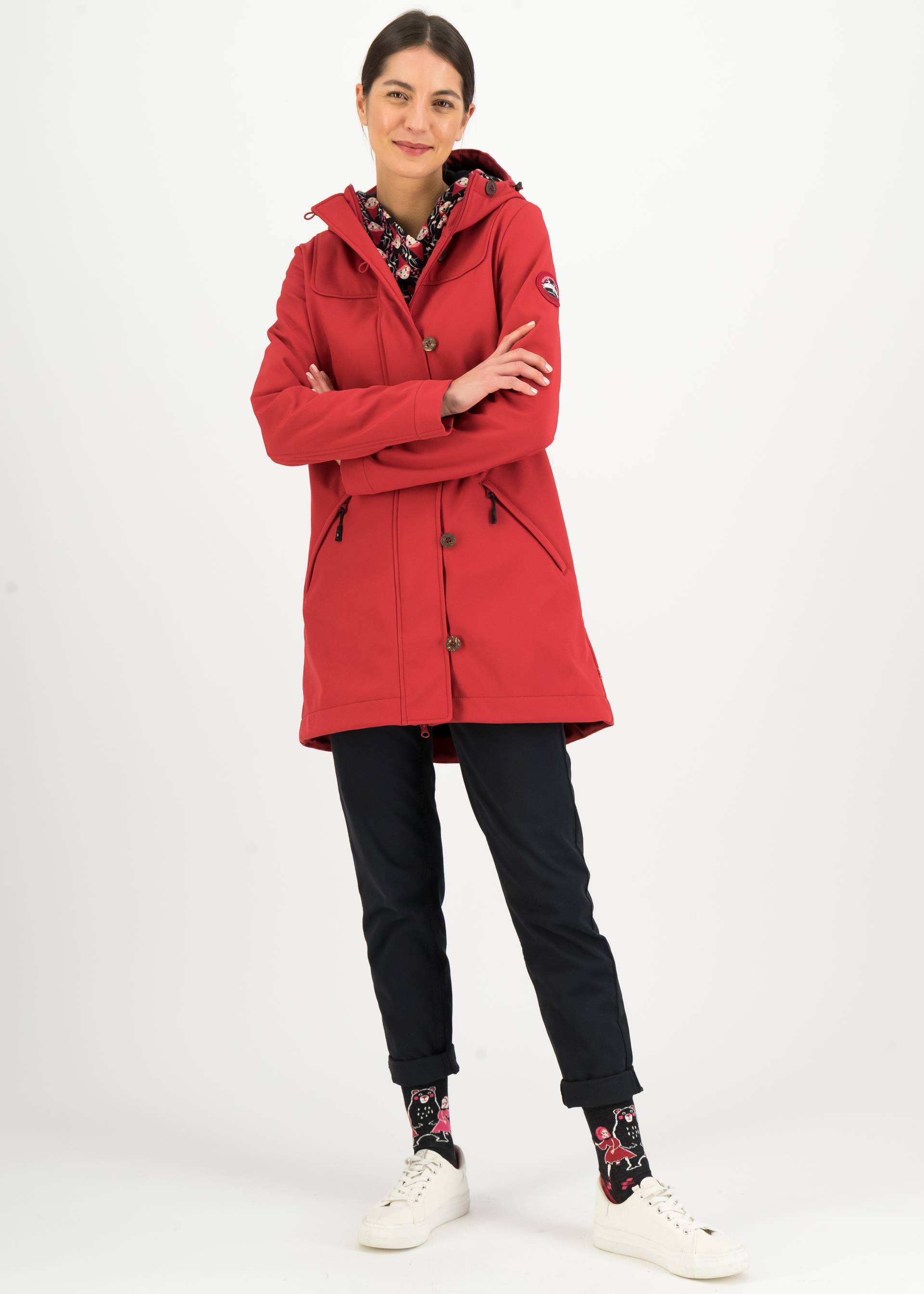 Soft Shell Jacket Wild Weather, red magical heart, Jackets & Coats, Red